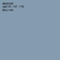 #839DAF - Bali Hai Color Image